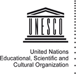 Logo unesco, United Nations Educational, Scientifics and Cultural Organization